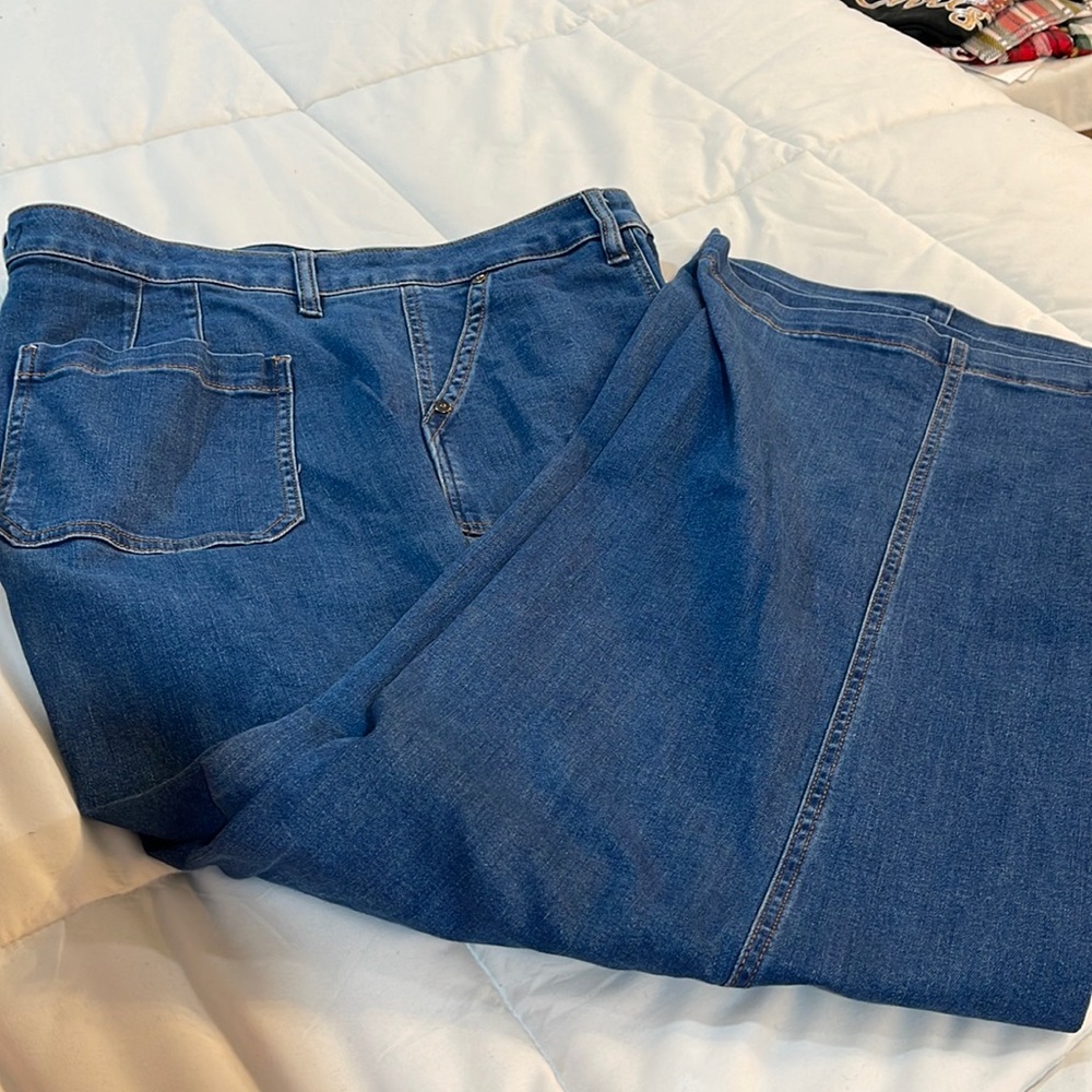 Lane Bryant wide leg jeans
